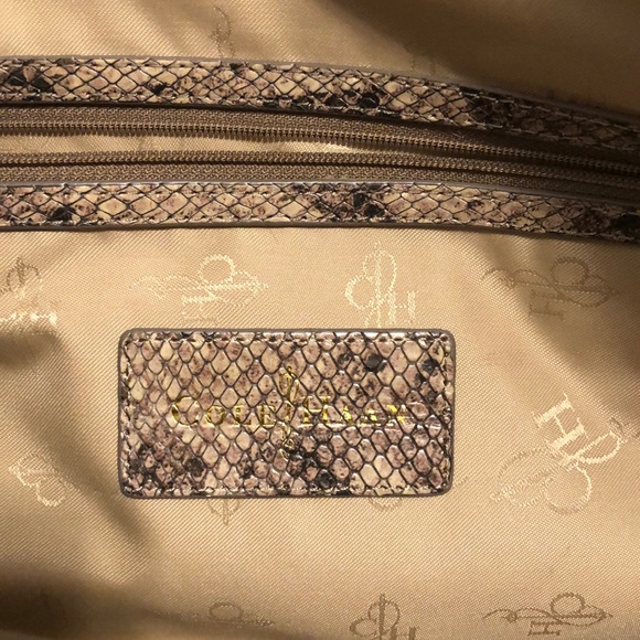 Cole Haan large faux snakeskin cross body - Picture 5 of 7